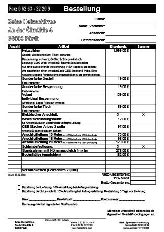 Download Bestellblatt